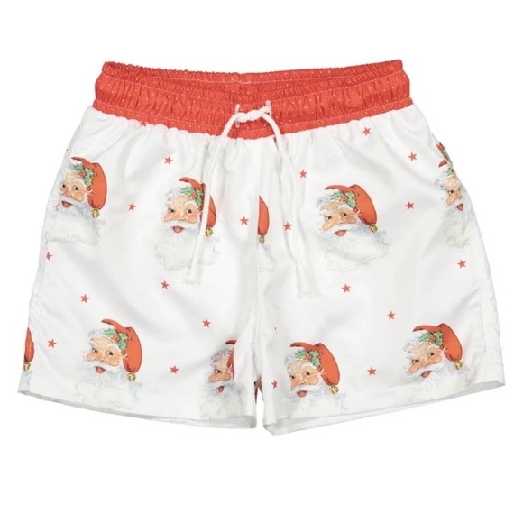 Sal & Pimenta Beach Santa Swim Trunks Size 5T